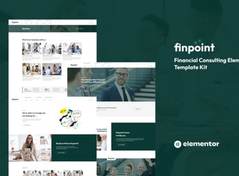 Finpoint – Financial Consulting Elementor Template Kit