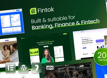 Fintok – Banking Finance & Fintech WordPress Theme