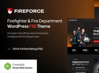 Fireforce – Firefighter Department Gutenverse FSE WordPress Block Theme