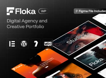 Floka – Digital Agency & Portfolio WordPress Theme