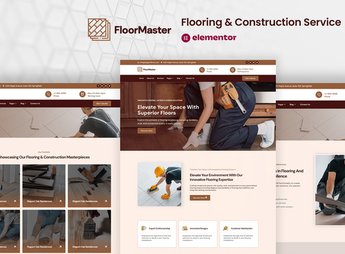 FloorMaster – Flooring & Construction Service Elementor Pro Template Kit
