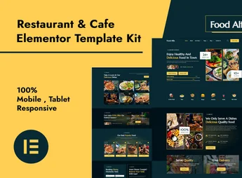 Food Alfa – Restaurant & Cafe Elementor Pro Template Kit