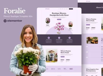 Foralie – Flower Boquete Elementor Template Kits