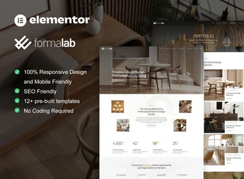 Formalab – Interior Design & Architecture Elementor Template Kit