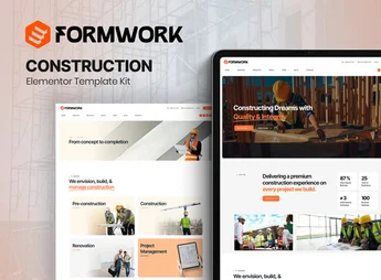 Formwork – Construction Elementor Template Kit