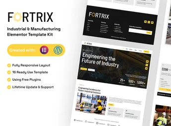 Fortrix – Industrial & Manufacturing Elementor Template Kit