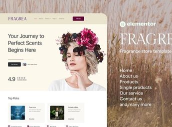Fragrea – Fragrance Store Elementor Tempate Kit