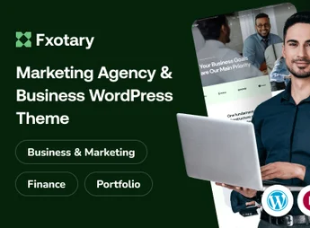 Fxotary – Modern Digital Agency WordPress Theme with Elementor Support