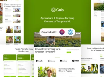 Gaia – Agriculture & Organic Farming Elementor Template Kit
