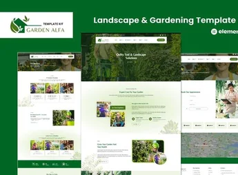 Garden Alfa – Landscape & Gardening Elementor Template Kit