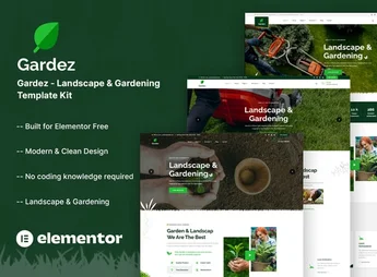 Gardez – Landscape & Gardening Elementor Template Kit
