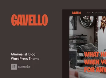 Gavello – Captivating Minimalist Blog WordPress Theme