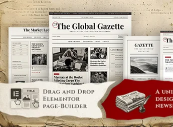 Gazette — Vintage News & Editorial Magazine WordPress Theme