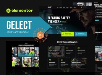 Gelect – Electrical Installation & Maintenance Elementor Template Kit