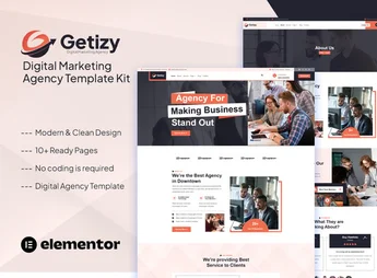 Getizy – Digital Marketing Agency Template Kit