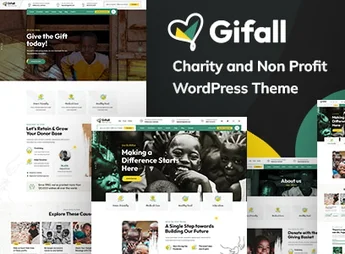 Gifall – Charity Non Profit WordPress Theme
