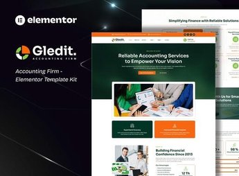 Gledit – Accounting Firm Elementor Template Kit