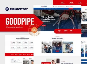 Goodpipe – Plumbing Services Elementor Template Kit