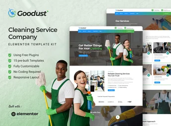 Goodust – Cleaning Service Company Elementor Template Kit