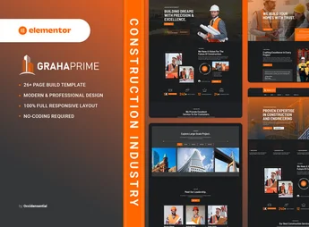 GrahaPrime – Construction Industry Elementor Template Kit