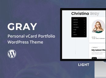 Gray – Personal Portfolio WordPress Theme