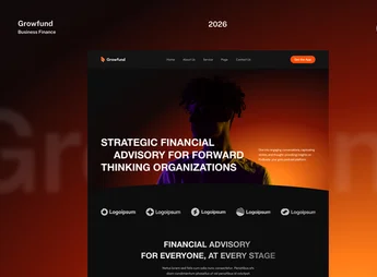 Growfund – Financial Advisory Website Elementor Template Kits
