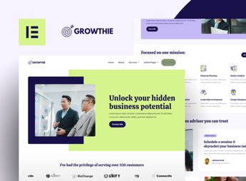 Growthie – Business Coach Elementor Template Kit