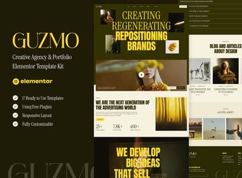 Guzmo – Creative Agency & Portfolio Elementor Template Kit