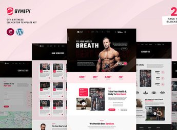 Gymify – Gym & Fitness Elementor Pro Template Kit