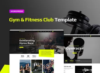 Gymracer – Hyrox Gym Elementor Pro Template Kit