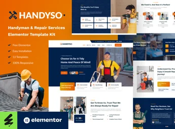 Handyso – Handyman & Repair Service Elementor Template Kit
