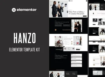 Hanzo – Modern Art Gallery & Museum Elementor Template Kit