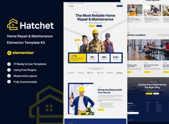 Hatchet – Home Repair & Maintenance Elementor Template Kit