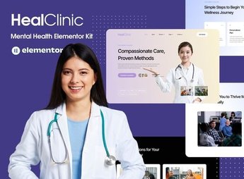 HealClinic – Health Care Center Elementor Kit Template