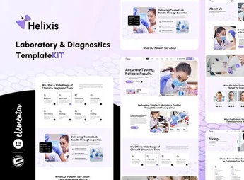 Helixis – Laboratory & Diagnostics Elementor Template Kit