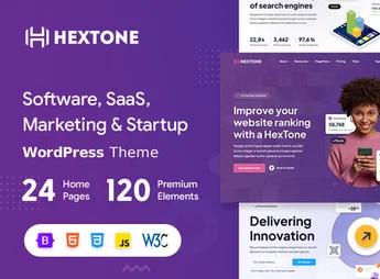HexTone – Software, SaaS & Startup WordPress Theme