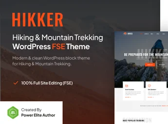 Hikker – Hiking & Mountain Trekking FSE WordPress Theme
