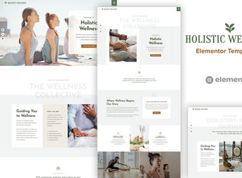 Holistic Welness – Alternative Health Elementor Template Kit
