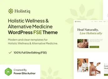 Holistiq – Holistic Wellness & Alternative Medicine FSE WordPress Theme