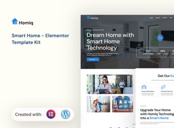 Homiq – Smart Home Elementor Template Kit