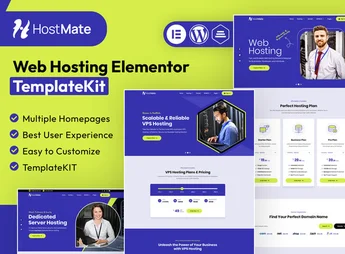 HostMate – Web Hosting Elementor Template Kit