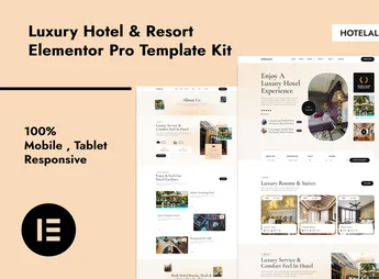 HotelAlfa – Luxury Hotel & Resort Elementor Pro Template Kit