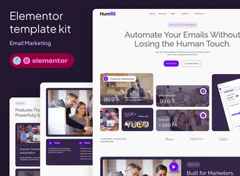 Humail – Email Marketing Elementor Template Kit