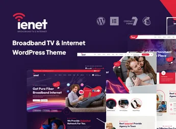 Ienet – Broadband TV & Internet WordPress Theme