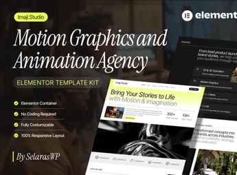 ImajiStudio – Motion Graphics & Animation Agency Elementor Pro Template Kit