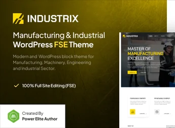 Industrix – Manufacturing & Industrial Gutenverse FSE WordPress Block Theme
