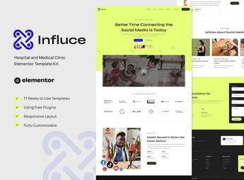 Influce – Marketing Agency & Influencer Elementor Template Kit