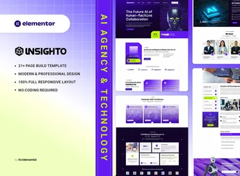 Insighto – AI Agency & Technology Elementor Template Kit