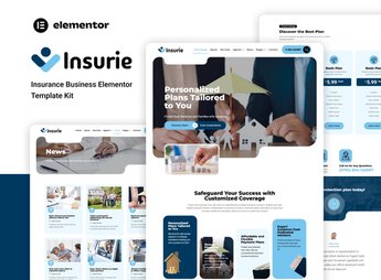 Insurie – Insurance Business Elementor Template Kit