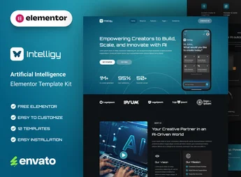 Intelligy – Artificial Intelligence Elementor Template Kit